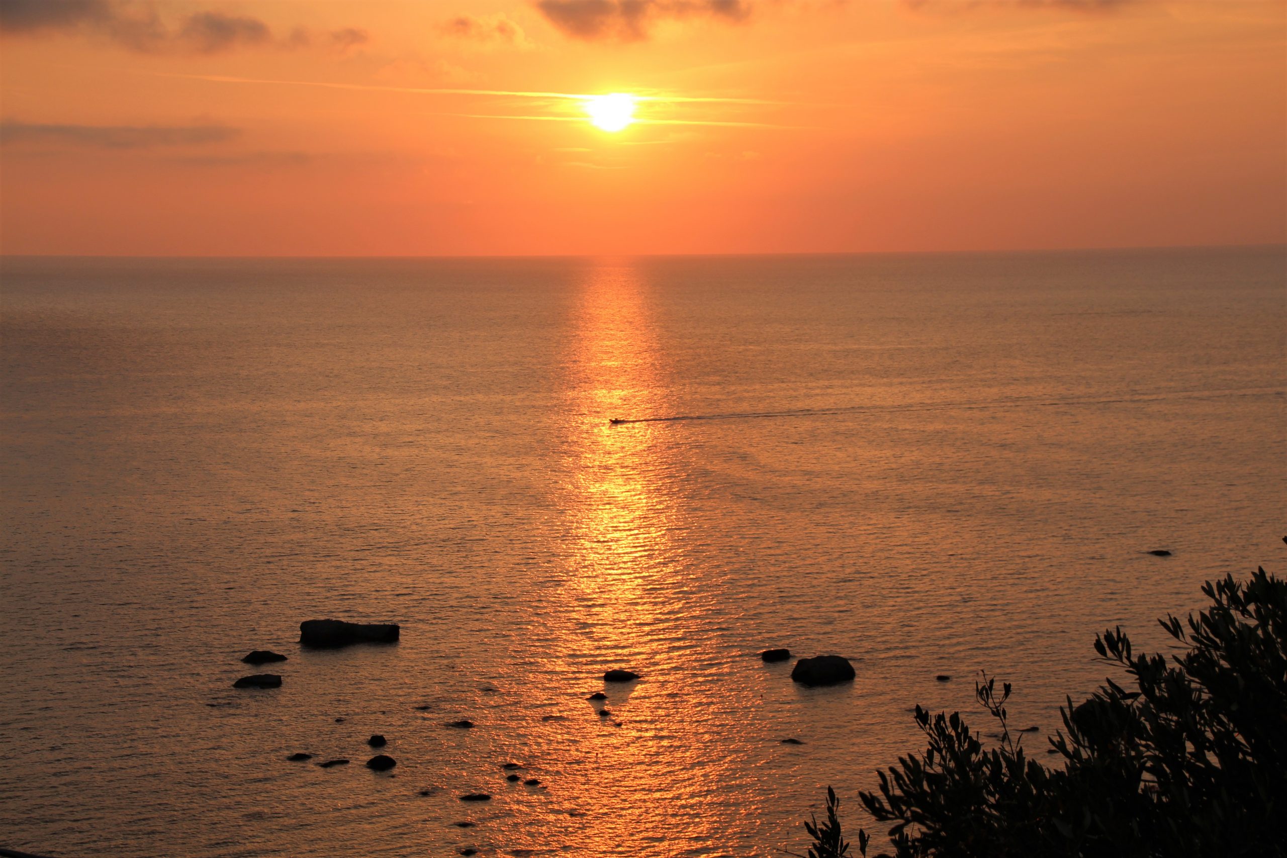 sunset in ischia