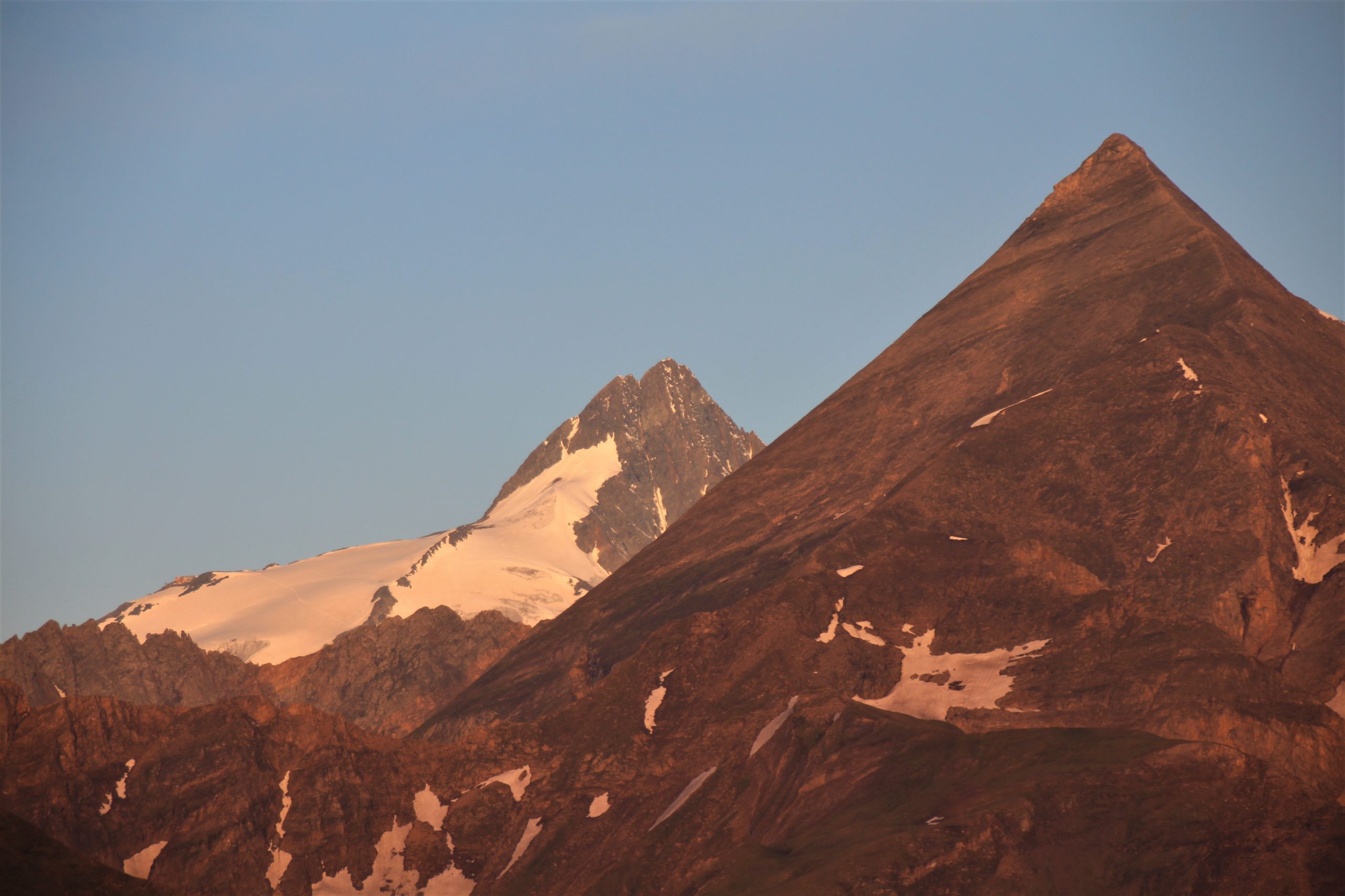 the grossglockner, highest mountain in the austrian alps